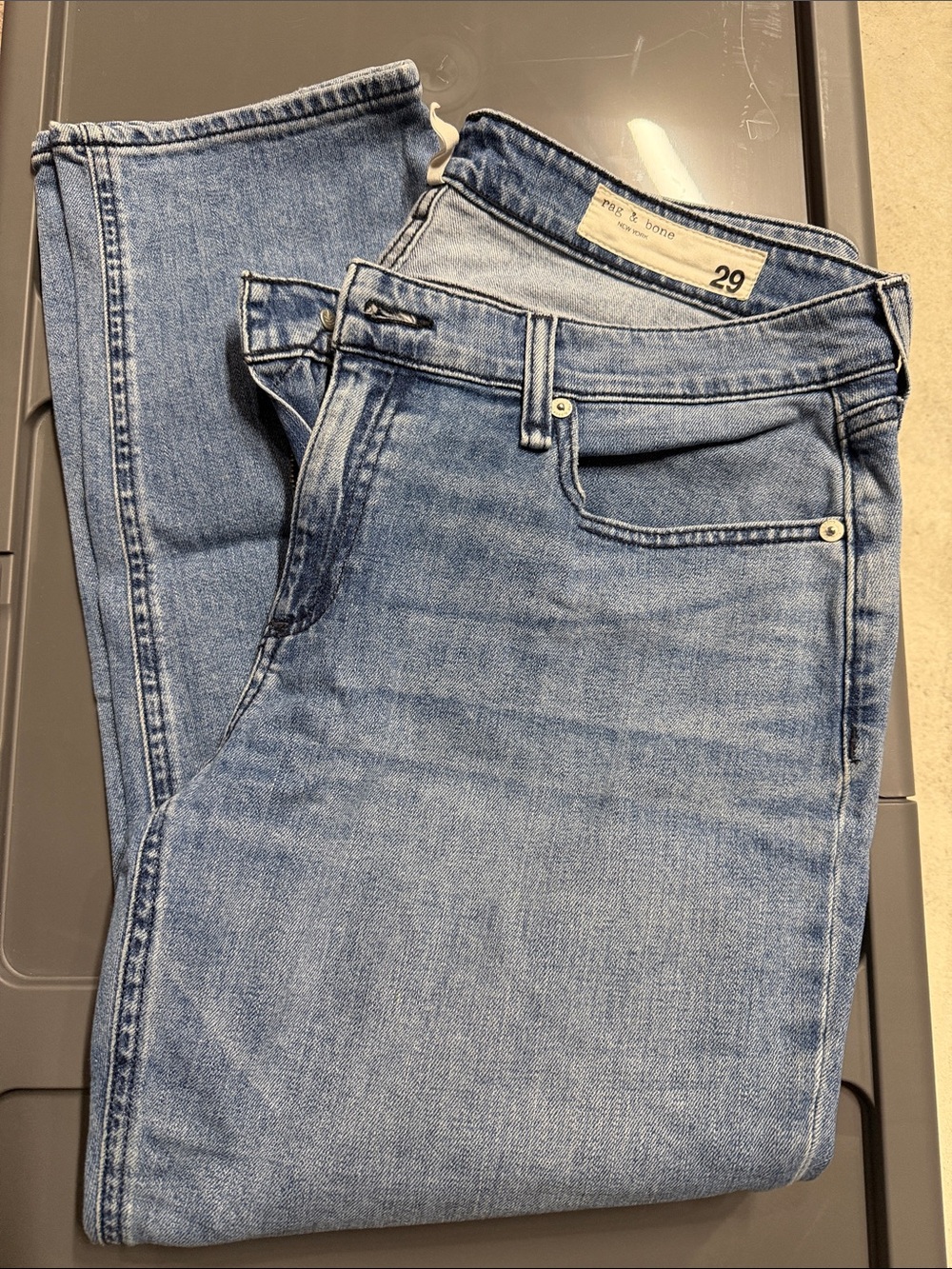 rag & bone Light Blue Boyfriend Jeans